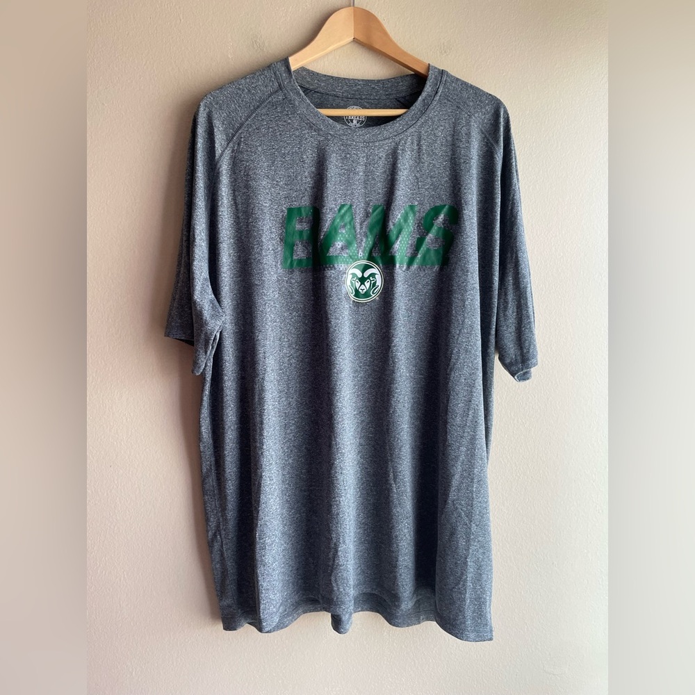 New Rivalry Threads Rams Men Tee Shirt Gray Size XXL